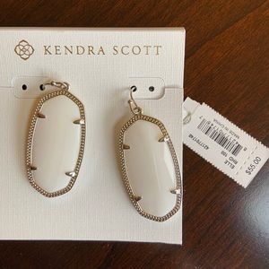 Kendra Scott White Earrings - NEW with tags